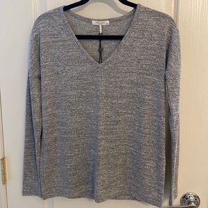 NWT Rag & Bone grey long sleeve drop shoulder top XS